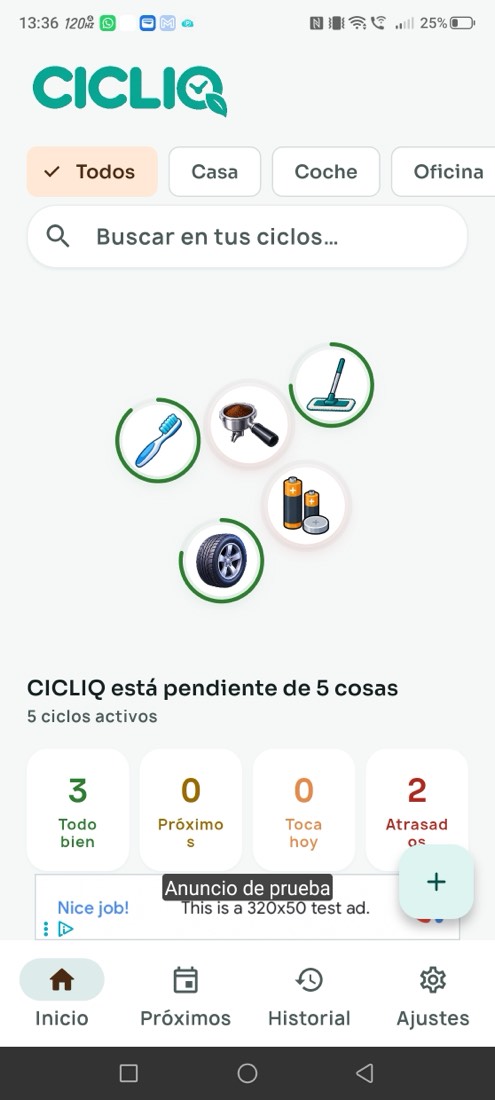 Inicio de CICLIQ